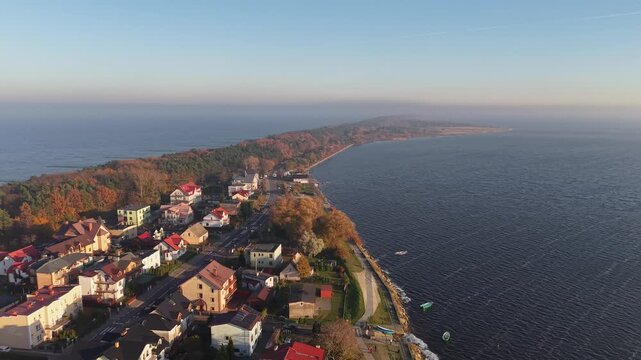 Hel Peninsula, Poland. 35-km-long sandbar peninsula in northern Poland.