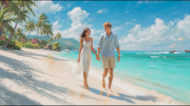 couple on the beach
