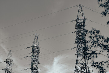 high voltage power line