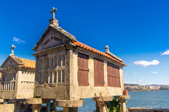 the historic fishing village of Combarro in R&iacute;as Baixas