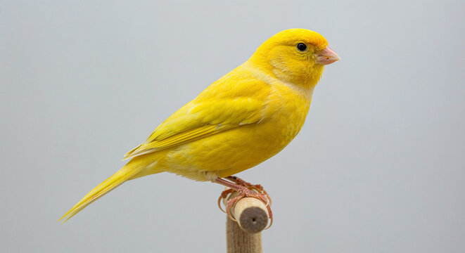 a vibrant yellow Canary bird