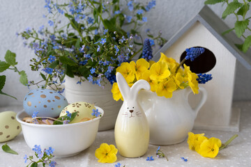 Easter still life with eggs