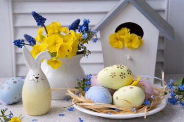 Easter still life with eggs