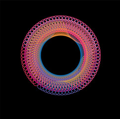 abstract background with red circles