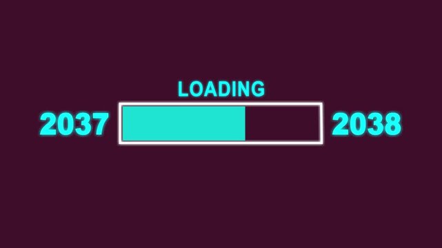 New Year T37 to T38 Loading Concept. Year Change Concept, New Year, Annual Plan, Growth Strategy, Business Planning.
