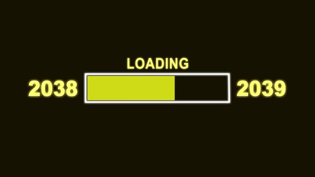 New Year T38 to T39 Loading Concept. Year Change Concept, New Year, Annual Plan, Growth Strategy, Business Planning.	