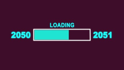 New Year T50 to T51 Loading Concept. Year Change Concept, New Year, Annual Plan, Growth Strategy, Business Planning.