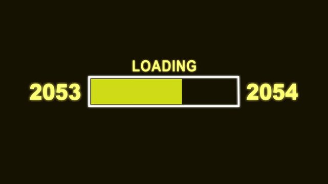 New Year T53 to T54 Loading Concept. Year Change Concept, New Year, Annual Plan, Growth Strategy, Business Planning.