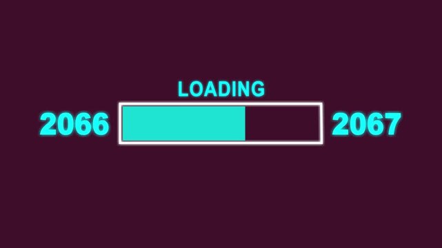 New Year T66 to T67 Loading Concept. Year Change Concept, New Year, Annual Plan, Growth Strategy, Business Planning.