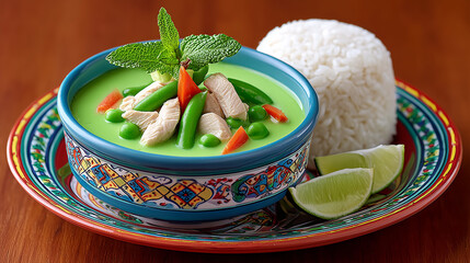 Thai Green Curry with rice 