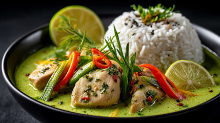 Thai Green Curry with rice 
