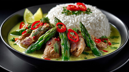 Thai Green Curry with rice 
