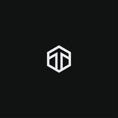 Letter T logo icon flat vector design