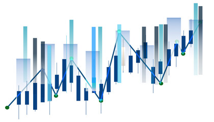 stock market IPO mutual fund ETF investment and trading growth graph. stock market business analysis graph and financial chart on transarent background png file type. 