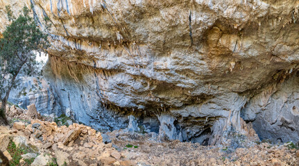 Tiscali archaeologicall site in Sardinia island