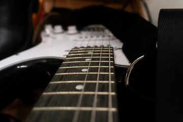 electric guitar close up