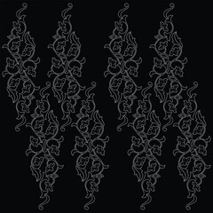 Flower Rhinestone Design, Transfer Rhinestone Template