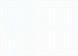 Wide squared blue grid paper. Grid blue texture on white background. Blank notebook sheets. School backdrop. Mathematics pattern. Typographical template for notebooks production.