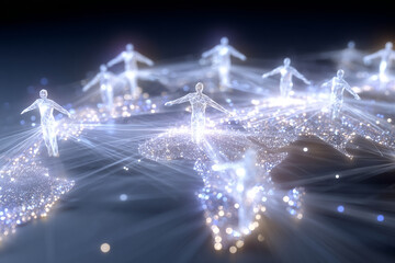 Cooperation and connectedness among people across the globe promoting sustainability and technological progress