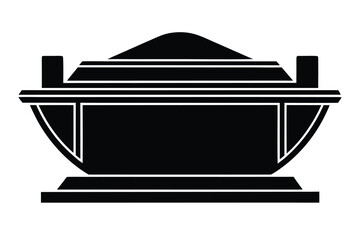 ark of the covenant vector icon silhouette