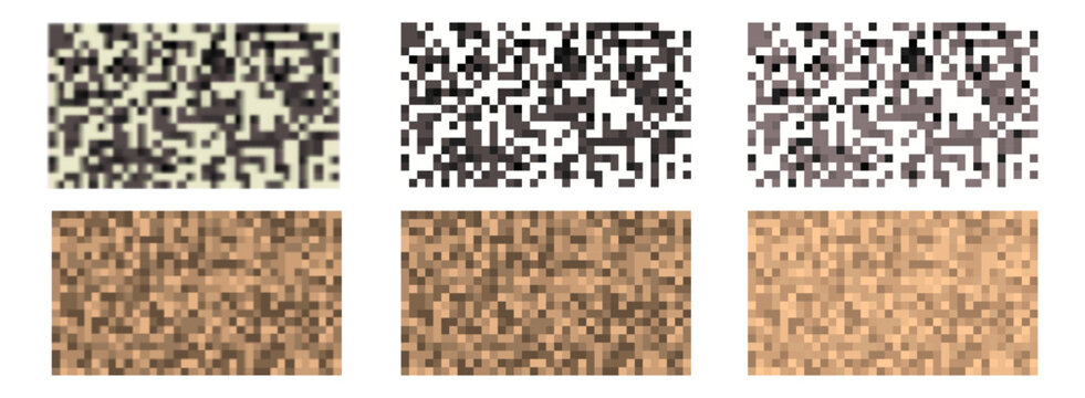 Checkered patterns hide text, image, or other prohibited privacy content. Vector graphic illustration with censor blur pattern for protection and privacy blur effect.