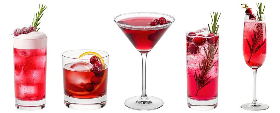 festive cranberry holiday cocktails - Powered by Adobe