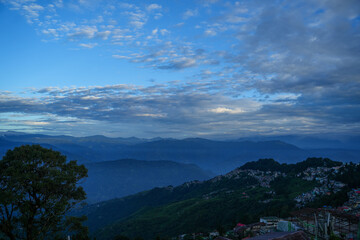 clouds over the mountains