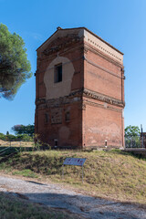 The exterior of the Barberini Tomb, Tombs of via Latina archaeological park, Rome, Italy