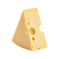 piece of cheese isolated on transparent background, png 