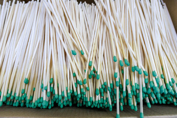 Matches are the product of a large modern factory.