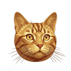 Cat Head isolated, PNG