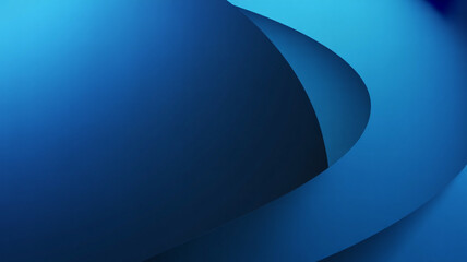 Abstract blue background with smooth curved shapes creating a dynamic and modern visual effect