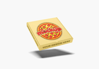 Square Cardboard Box Mockup For Branding