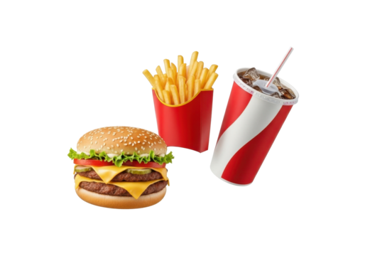 High-Quality Isolated Combo: Professional Menu Photo Style, Crisp Detail