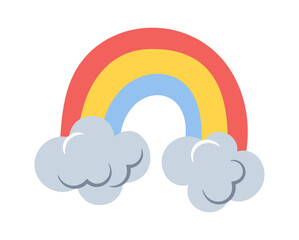 Colorful rainbow spectrum design element