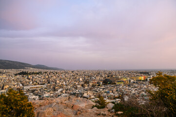 Grecja, Ateny. Widok na miasto ze Wzg&oacute;rza Akropolu