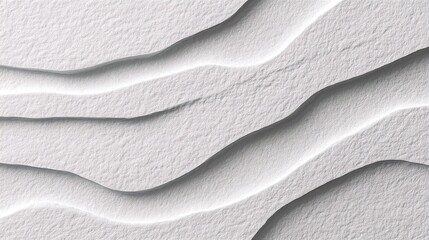 Abstract white sand dunes with soft shadows and textured surface