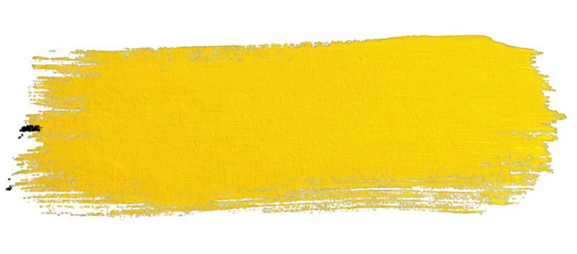 Yellow paint stroke
