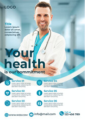 doctor shows information on digital tablet