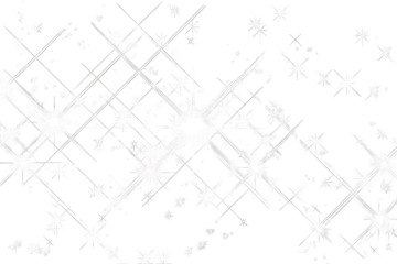 Abstract glittering stars and crisscrossing lines on black background