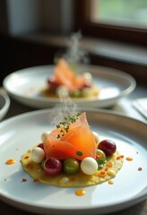 Molecular Gastronomy Minimalist Vegetable Abstract Edible Art Dynamic Presentation Michelin Star