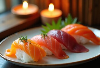 Opulent Omakase Sushi Selection Exquisite Culinary Journey Artistry Presentation