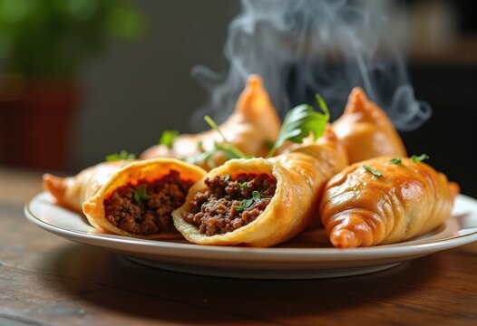 Savory Empanadas Golden Brown Must-Try Snack Pastry Crispy Shell Flavorful Stuffing Comfort