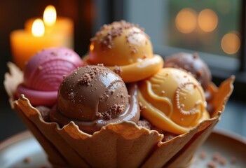 Luxurious Gelato Delights from Exotic Italian Gelateria Artistry