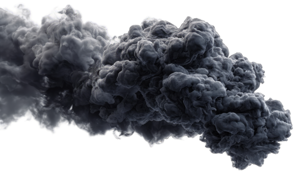 Dark, swirling ink cloud against a black background