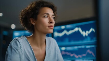 Cryptocurrency portfolio analysis room with holographic risk metrics and charts, emotion of engagement and insight visible, symbolizing AI-assisted investment management, blockchain asset tracking, - Powered by Adobe