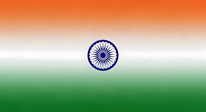 Tiranga Indian Flag Background Abstract Gradient Wave Design