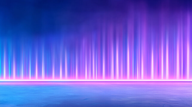 Bright beams of pink and blue light streak vertically across a dark background, setting a lively mood for an event. Ideal for parties or festive gatherings, this light display captivates attention