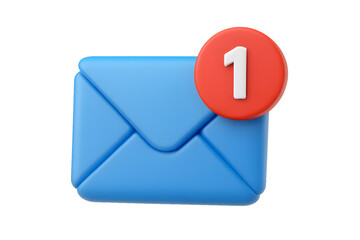 A digital email icon for the concept of inbox and online messages.