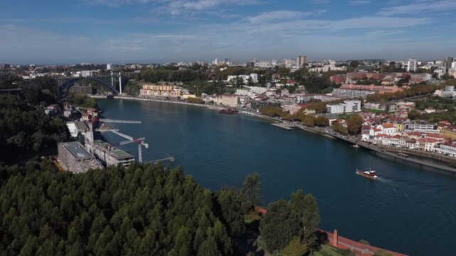 view of the Porto city from the river